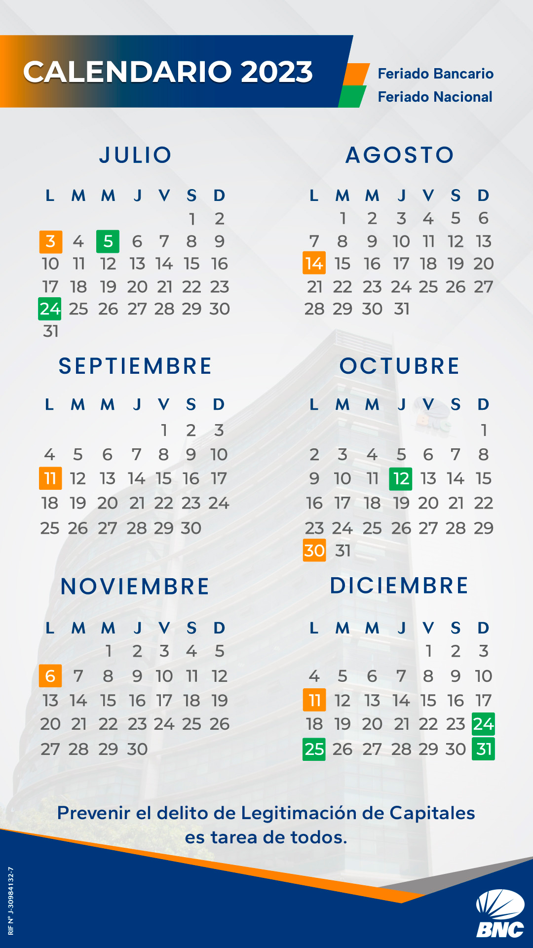 Calendario 2024 Bancario Venezuela Image to u